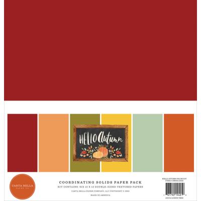 Carta Bella Hello Autumn Cardstock - Solids Kit